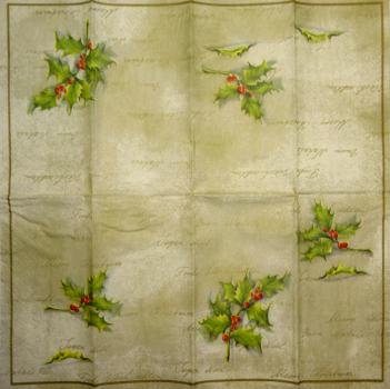 007 Christmas Flowers (cream) - Ihr
